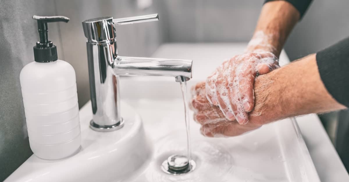 Washing hands