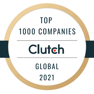 clutch top 1000 companies global 2021 award