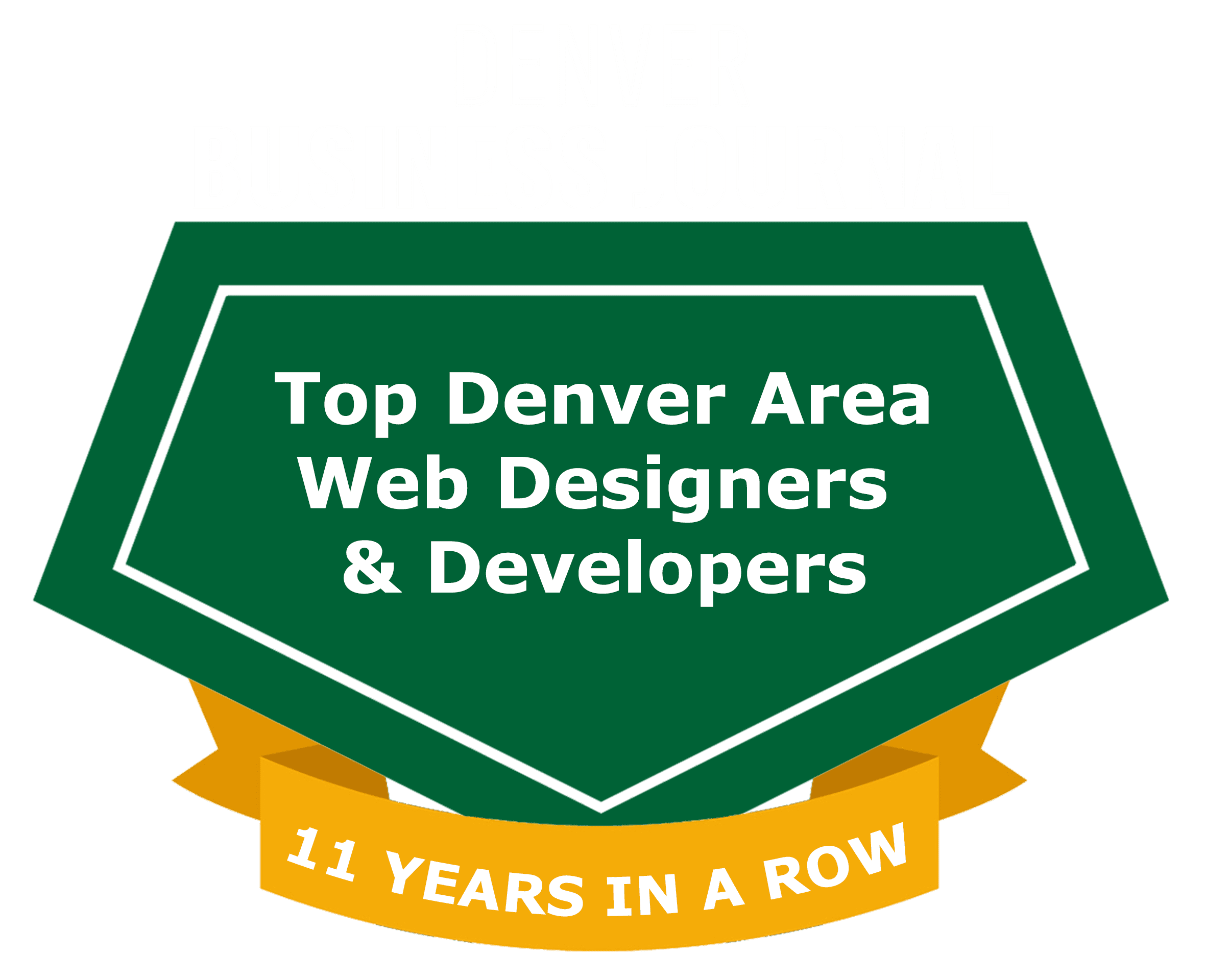 Top Denver Area Web Designers and developers award - 11 years straight