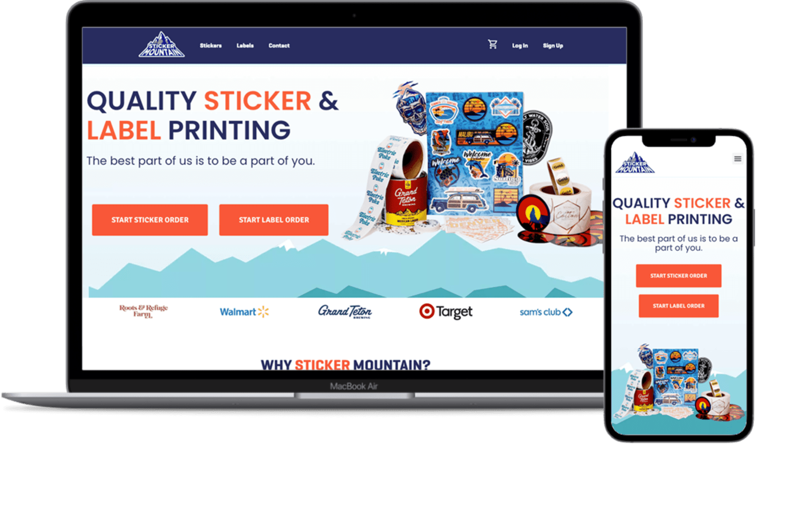 sticker mountain website screenshot